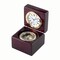 Contemporary Home Living 2.875" Wooden Square Box With Clock And Compass